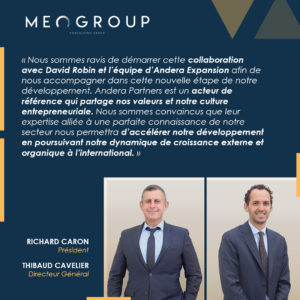 Collaboration Richard Caron et Thibaud Cavelier concernant l'entrée au capital d'Andera Partners